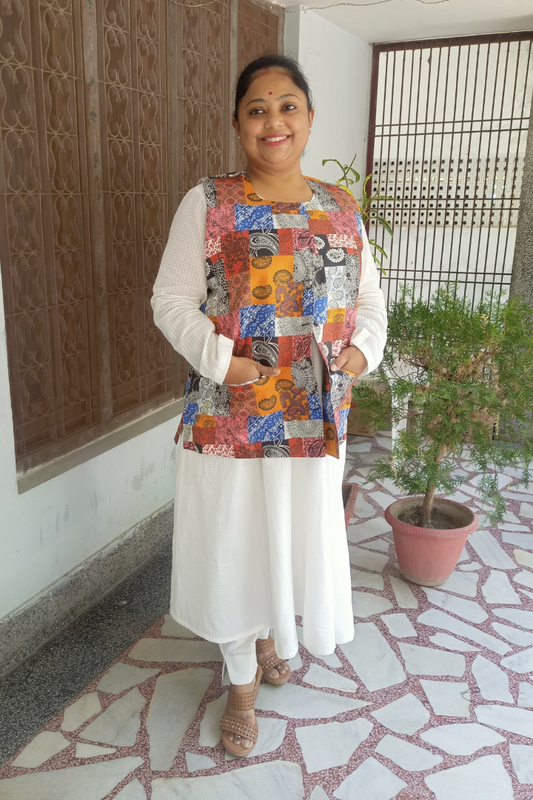"Angikha" Pure Cotton Multi print Koti