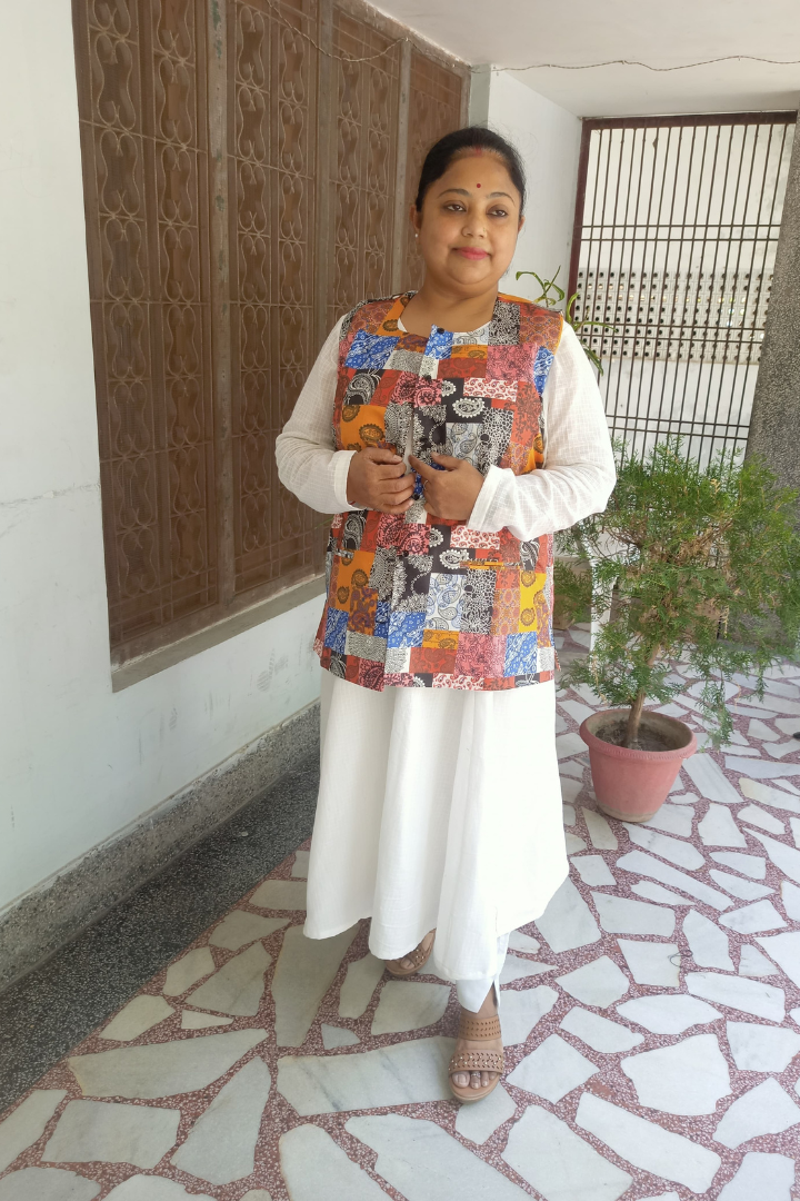 "Angikha" Pure Cotton Multi print Koti