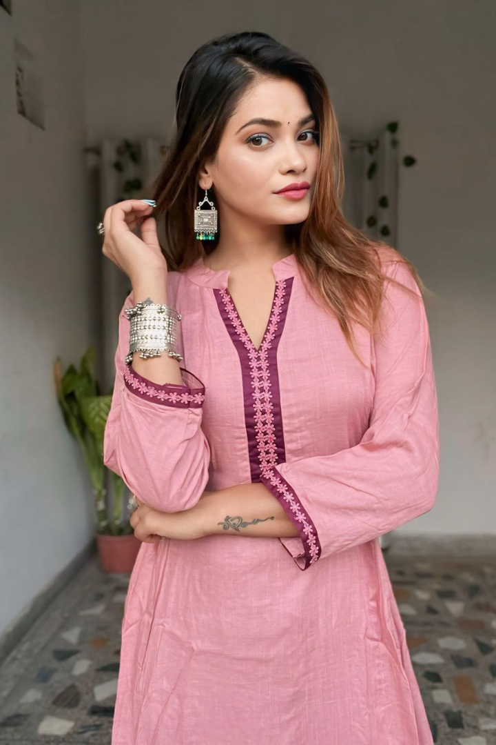 Onion Pink 2 piece Dress